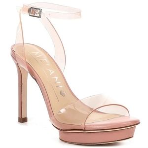 ANTONIO MELANI Nude Pink Platform Heels